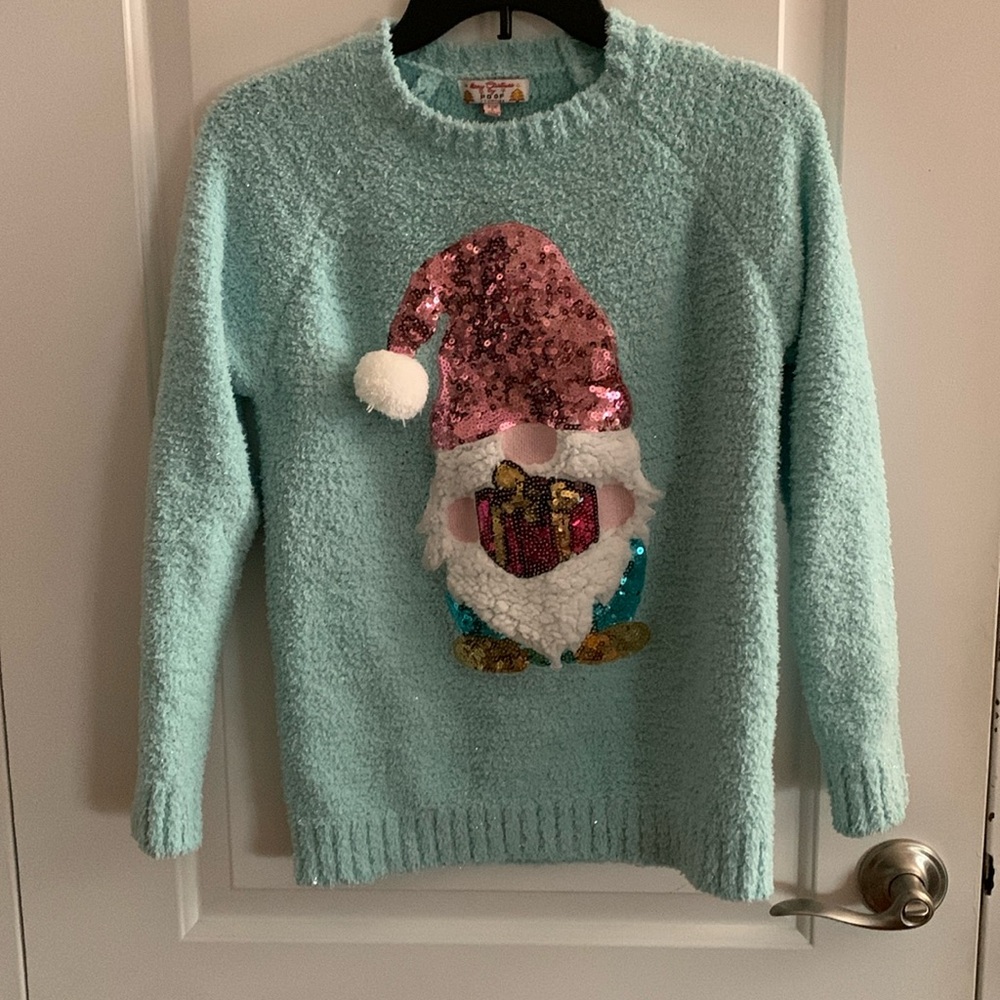 🌸 Sequin Gnome Sweater